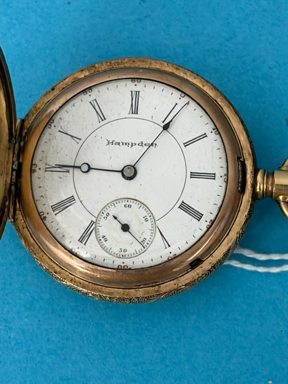 1897 Hampden Grade No. 213 6s Model 3 15 Jewels Hunter Gold Filled Pocket Watch